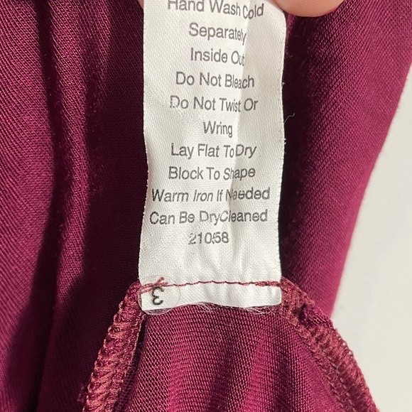 CAbi Style 535 Burgundy Draped Neck Top - Picture 8 of 9